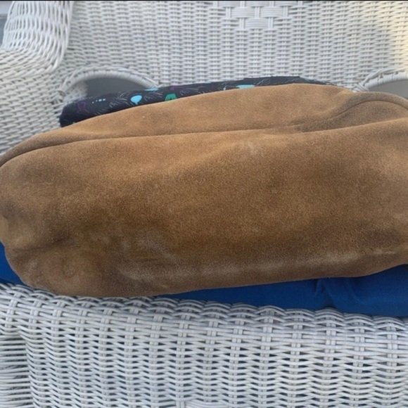 Yak Pak Black ‎ Backpack w/ Multi-Color Accents & Tan Suede Bottom - Picture 9 of 10